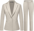 Slim Fit Women's Business Suit Set - 2 Piece Professional Workwear