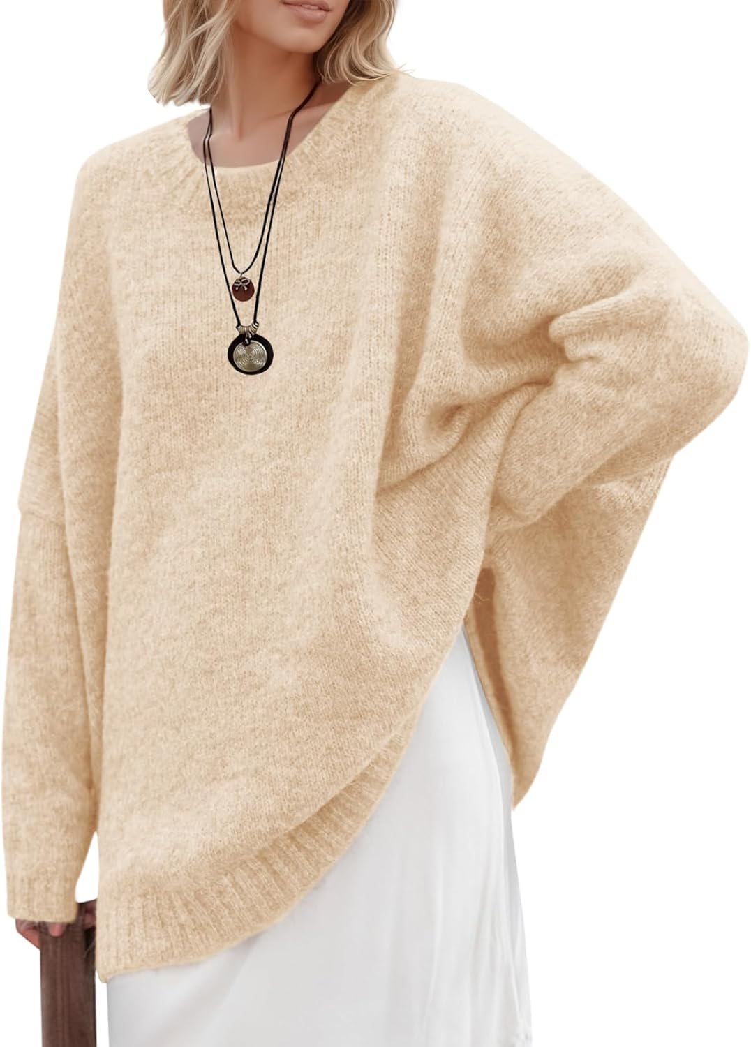 Saodimallsu Womens Oversized Tunic Sweaters for Fall Style