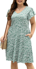 Celkuser Womens Plus Size Casual Summer Dress - Comfortable Versatile