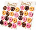 Premium Donut Wall Stand for Party - Wooden 2 Pack Rustic Display