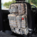 Tactical Car Seat Back Organizer - 5 Detachable Molle Pouches