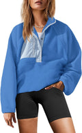 Yanekop Fuzzy Fleece Pullover Sherpa Sweatshirt - Cozy Everyday Layer