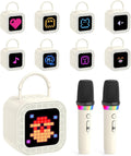 Mini Karaoke Machine for Kids Adults with 2 Wireless Mics - Portable
