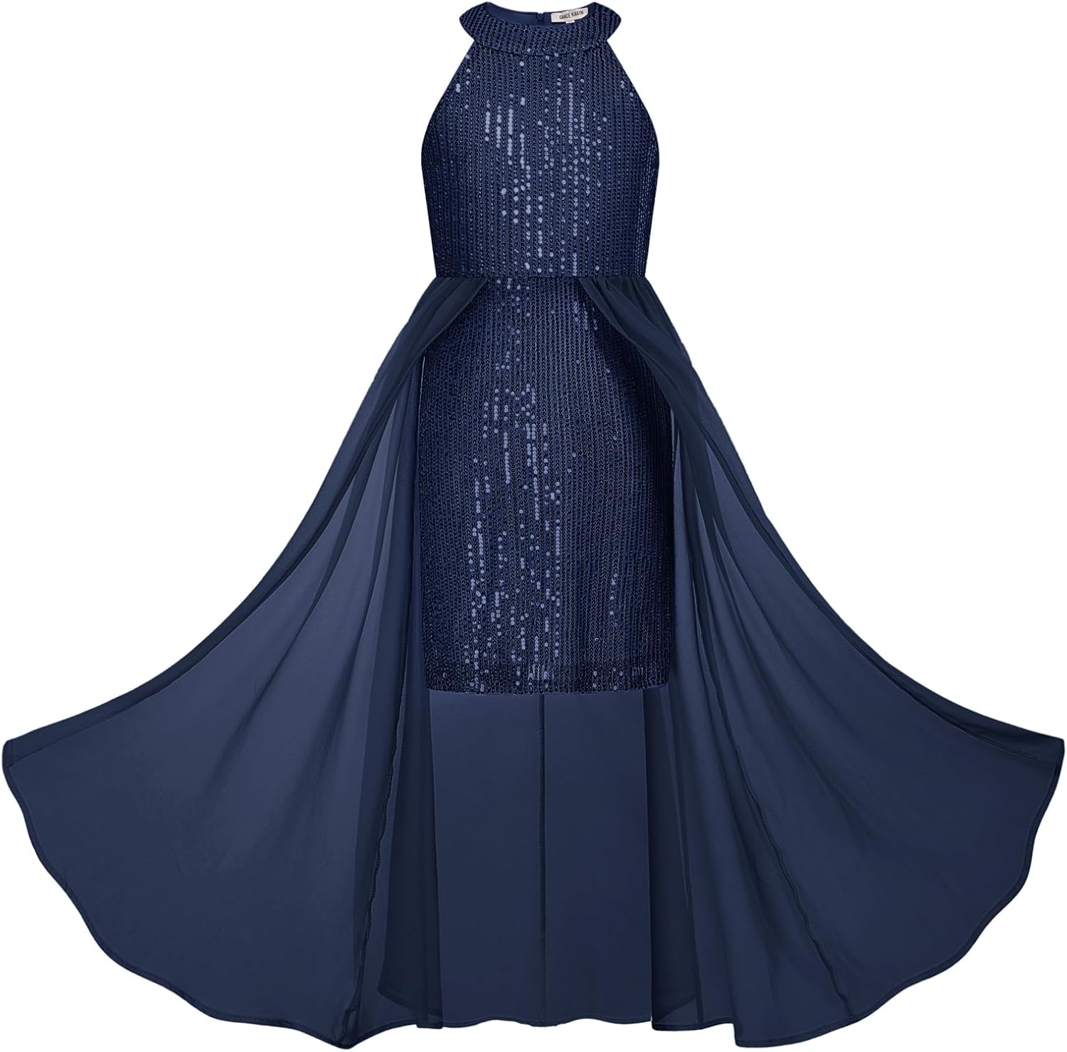Girls Halter Neck Sequin Dress for Parties and Birthdays