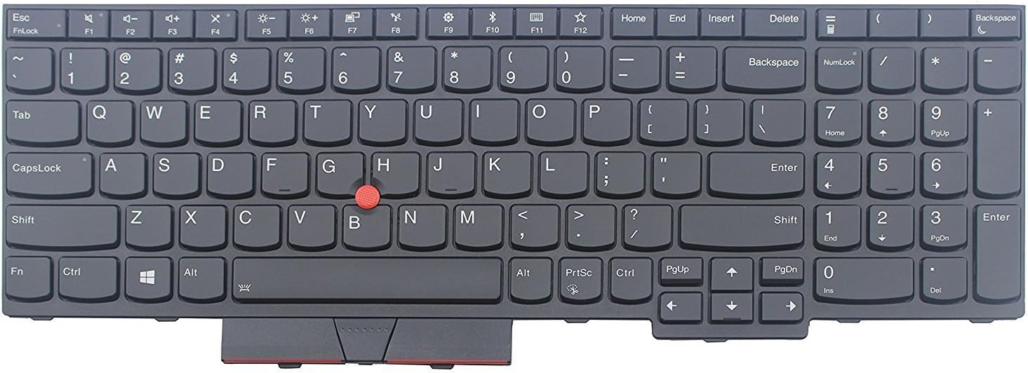 Original New Lenovo ThinkPad T580 20L9 20LA US Black Keyboard