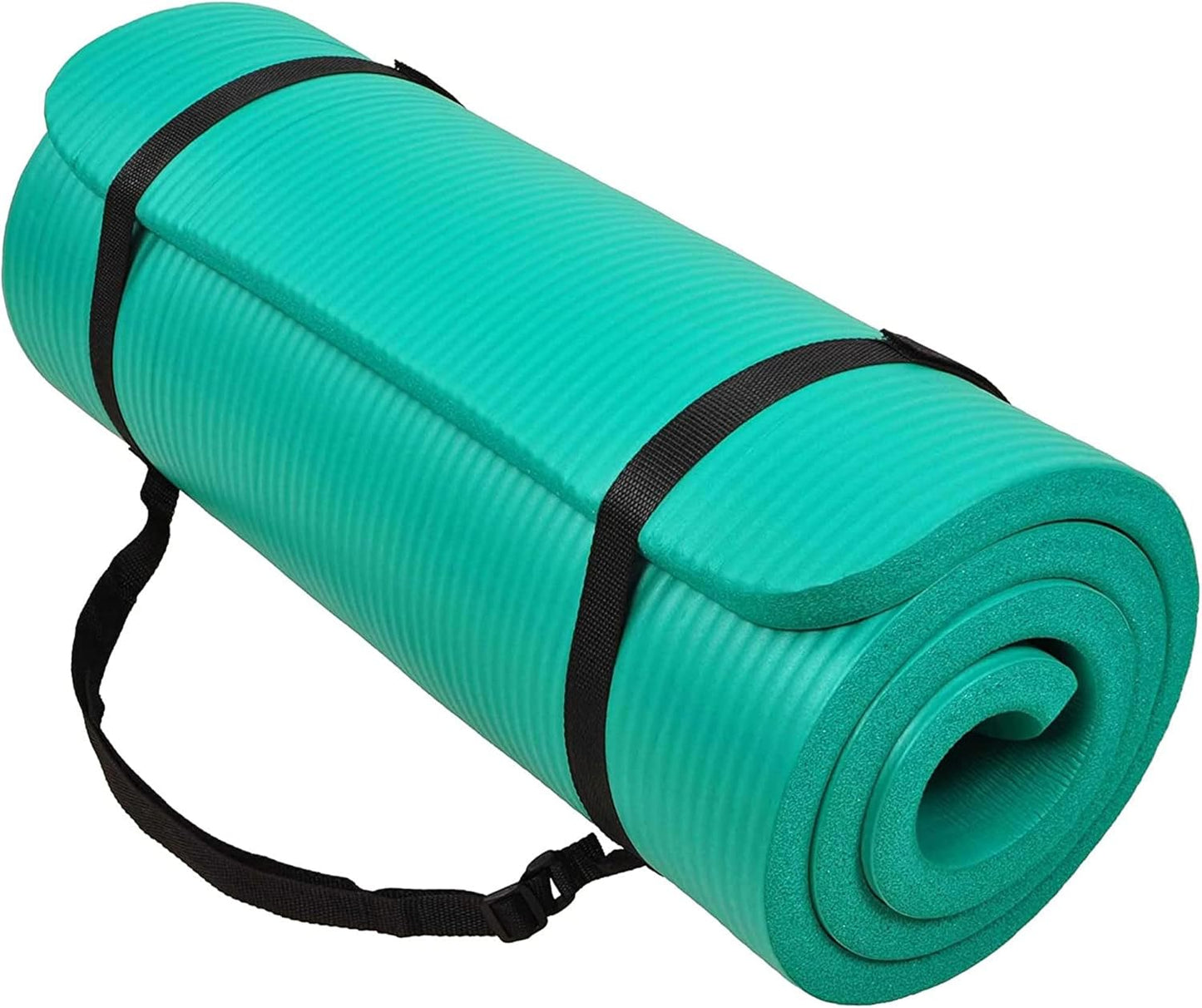 BalanceFrom 1 Thick Yoga Mat Set for Home Workout