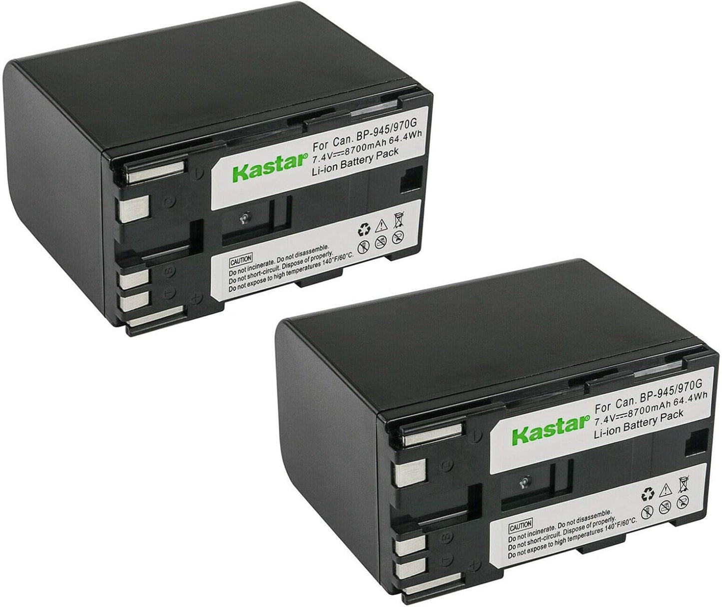 Kastar 2-Pack Battery Replacement for Canon Cameras - High Capacity