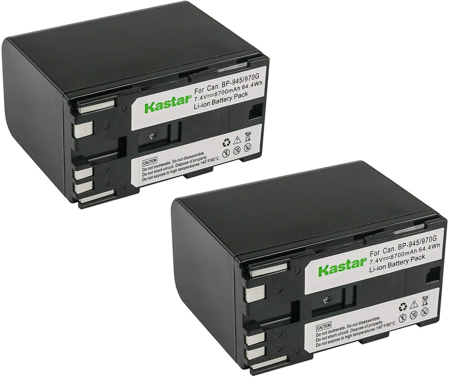 Kastar 2-Pack Battery Replacement for Canon Cameras - High Capacity
