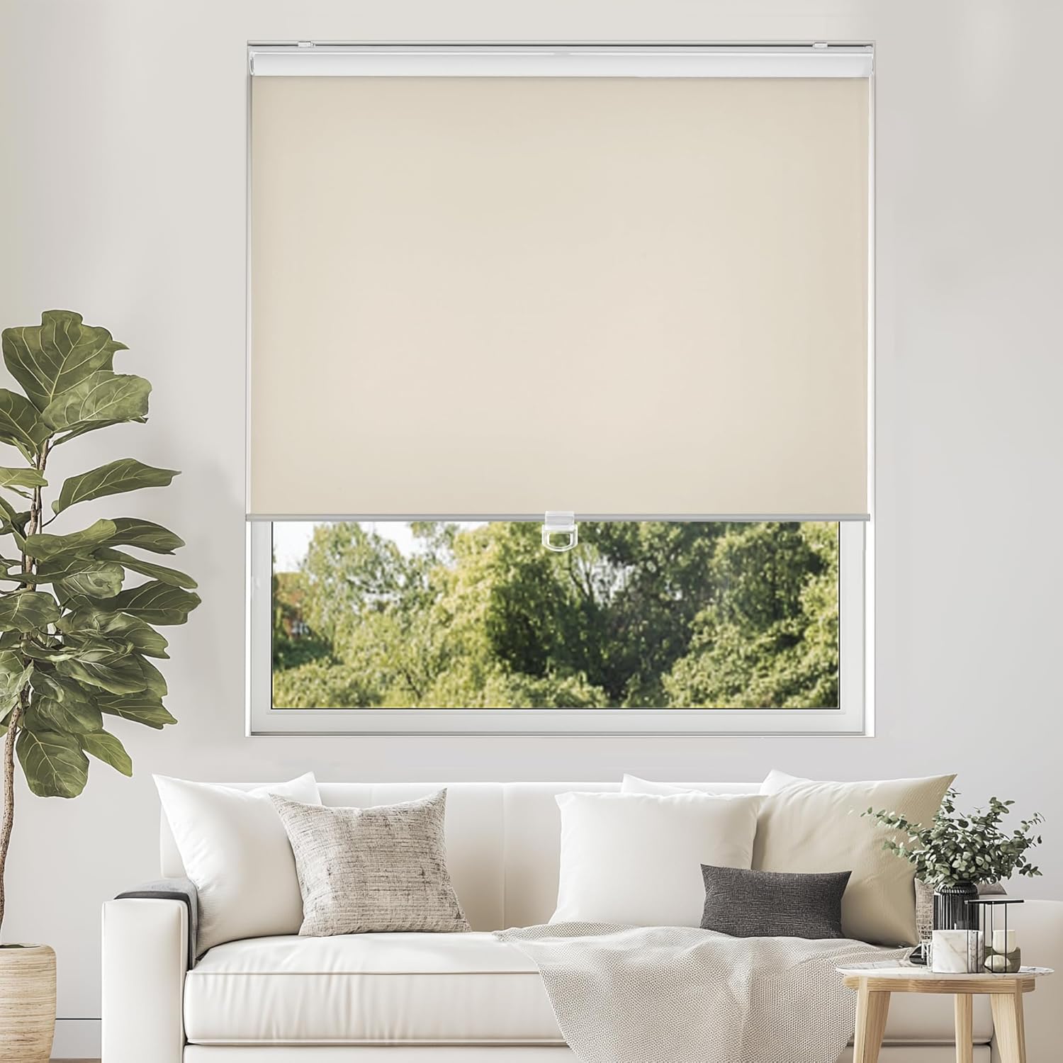ChrisDowa Cordless Free-Stop Blackout Blinds for Windows