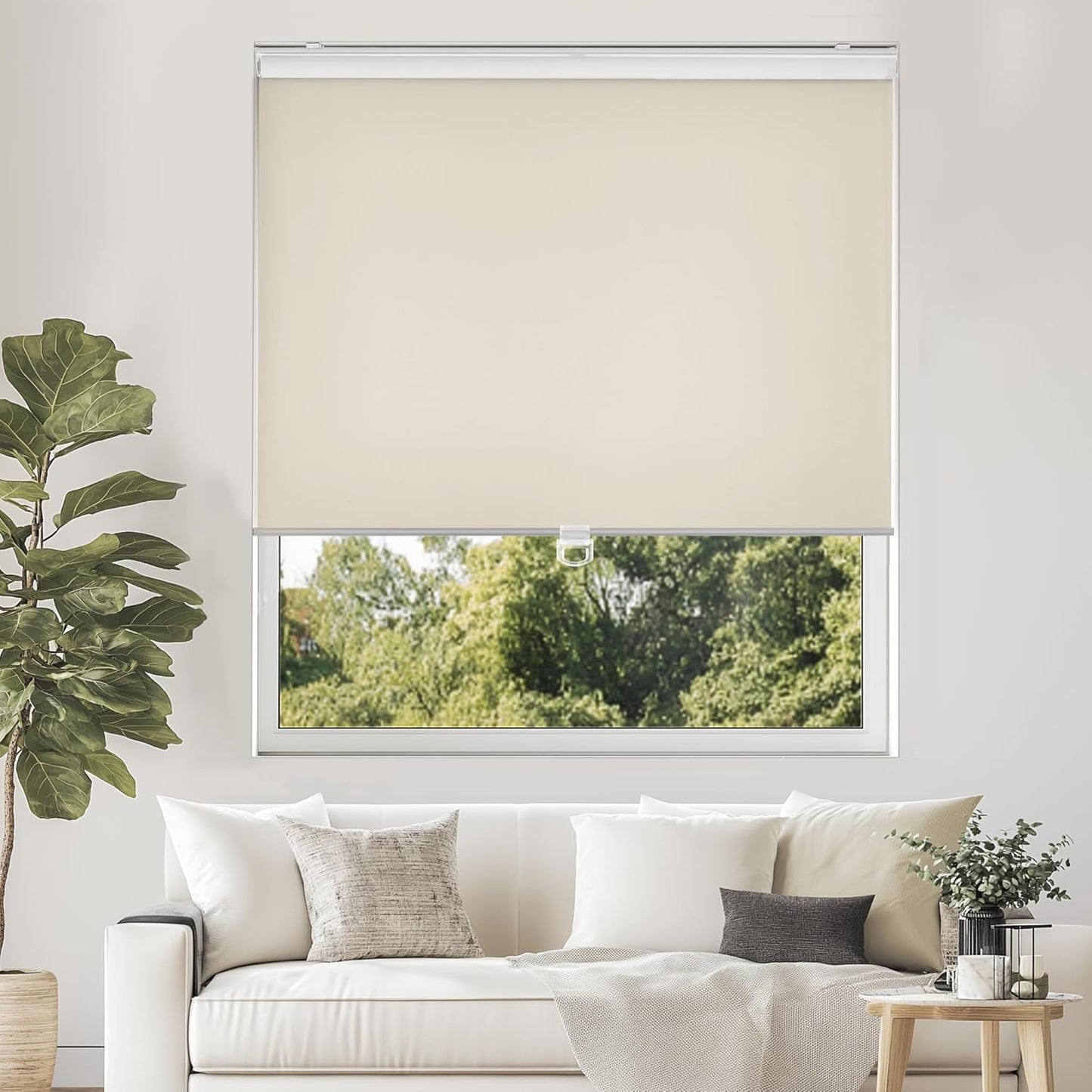 ChrisDowa Cordless Free-Stop Blackout Blinds for Windows