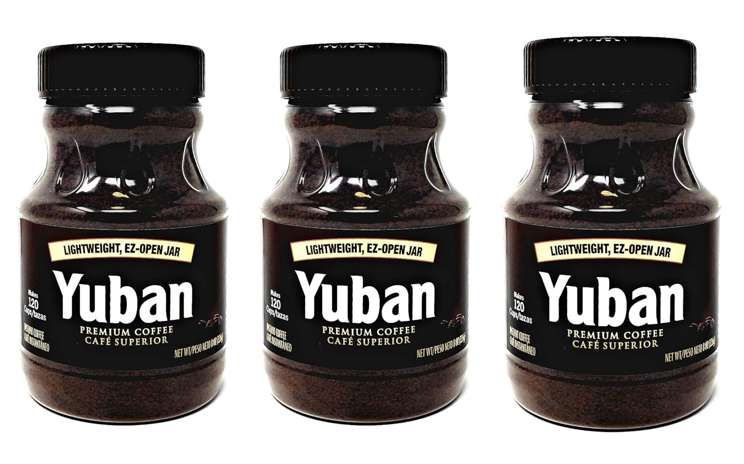 Yuban Premium Instant Coffee 3-Pack - EZ Open Jar