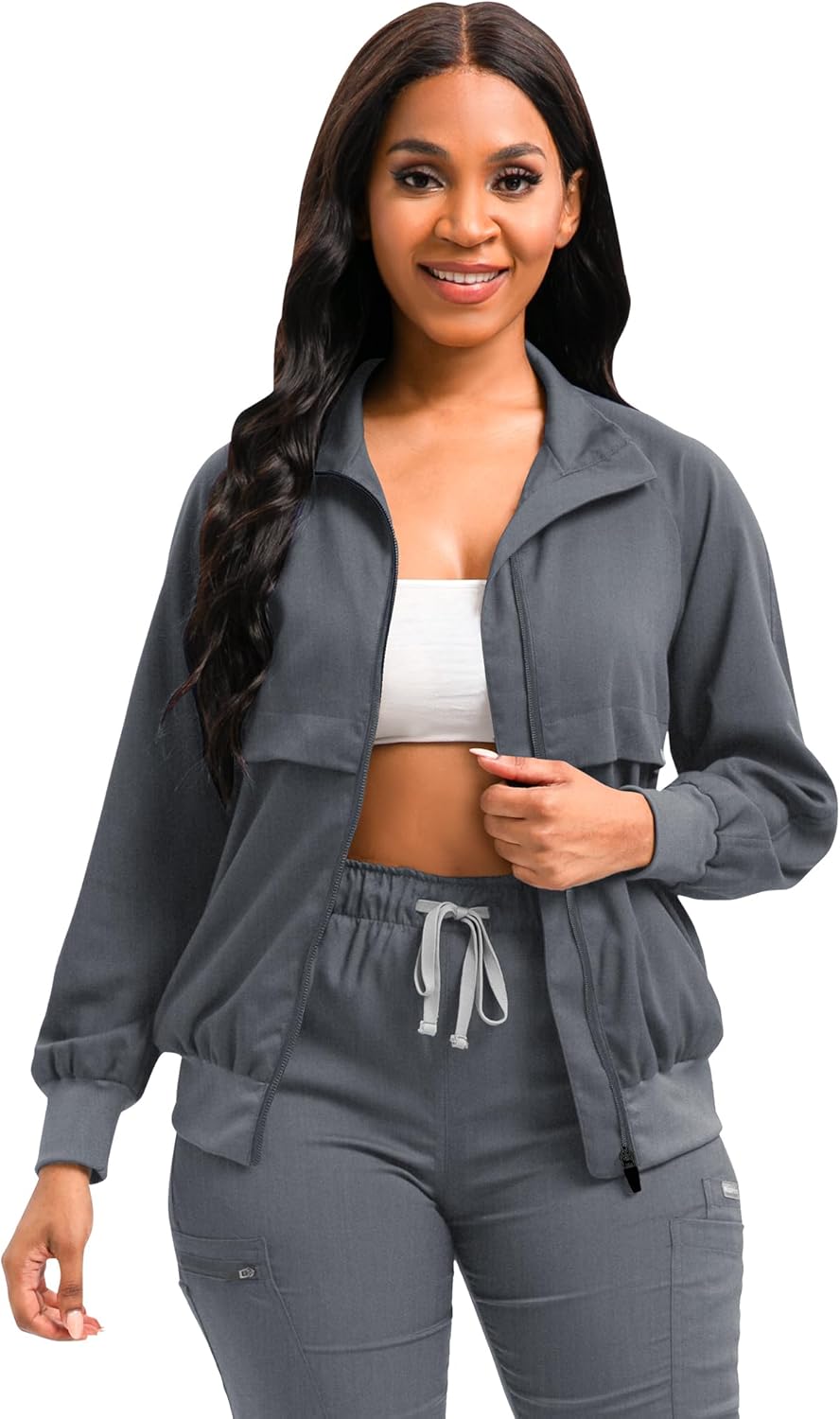 Scrub Jackets Long Sleeve Medical Scrub Jackets for Women