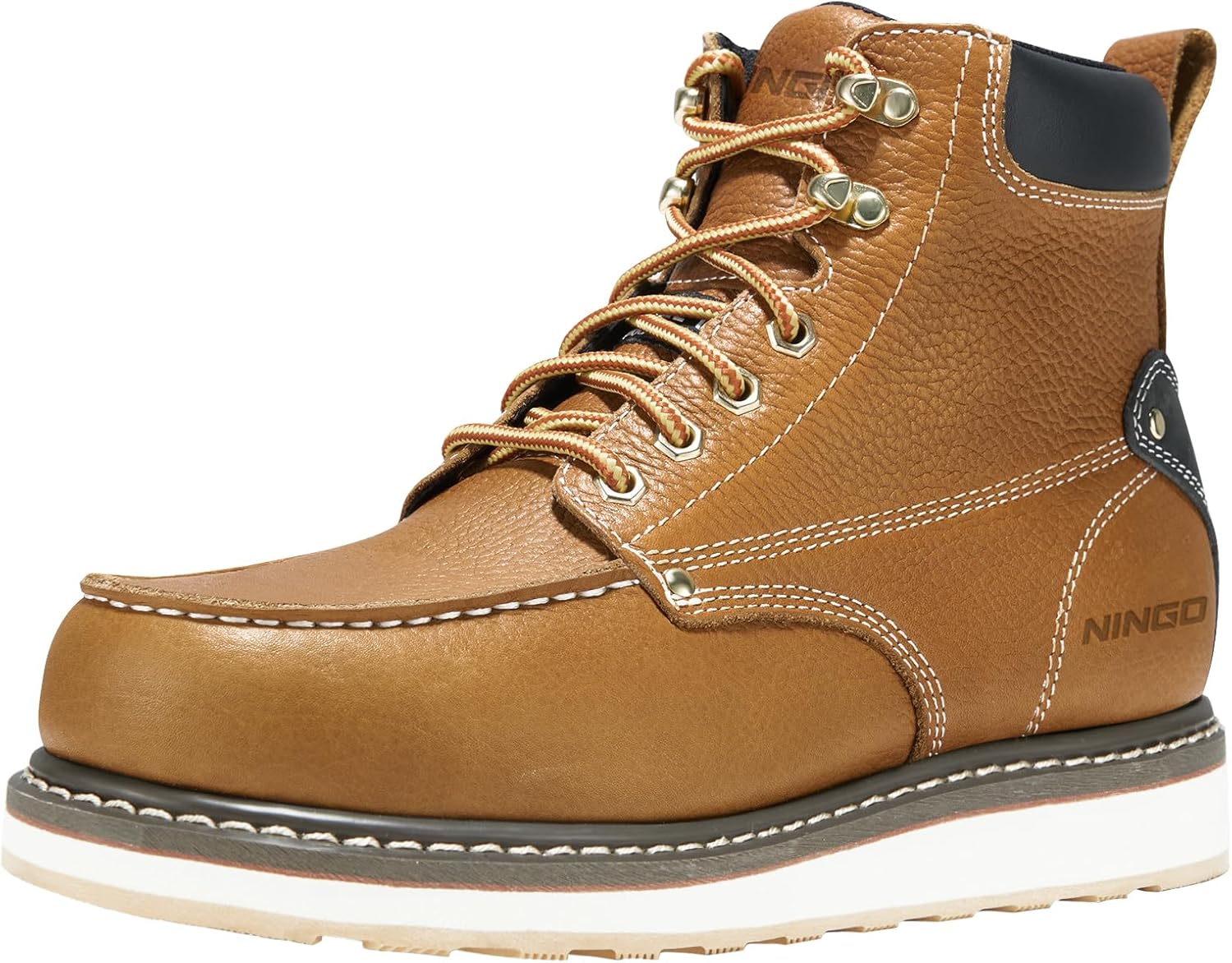 HISEA NINGO Work Boots for Men - Durable Steel Toe Safety Boots