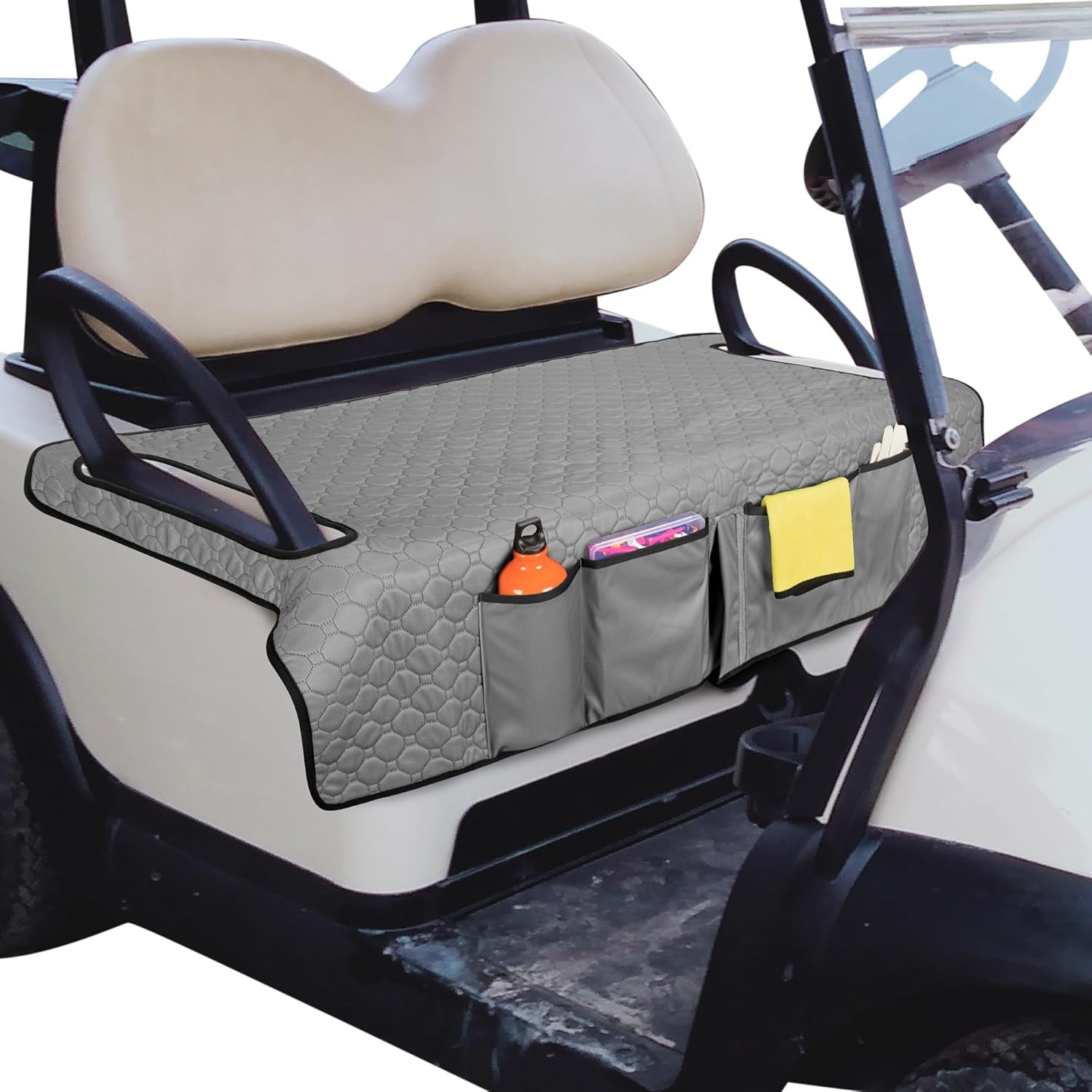 Universal Golf Cart Seat Covers with Pockets for EZGO & Yamaha