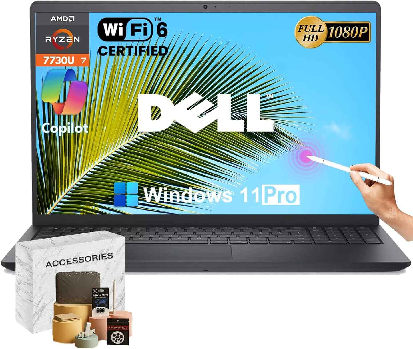 Dell Inspiron 15 3535 Touchscreen Laptop with Ryzen 7 Performance