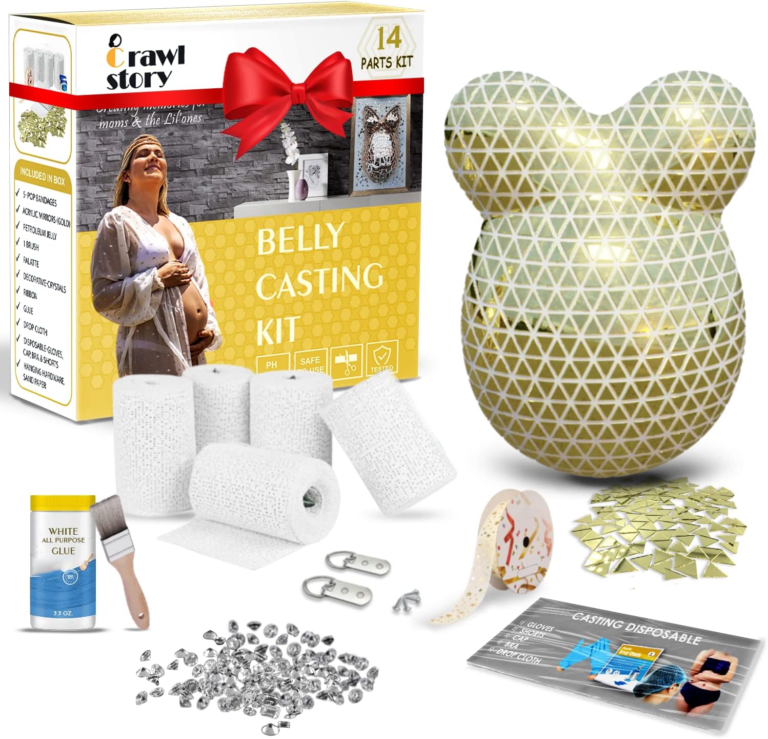 Crawl Story Pregnancy Belly Cast Kit for Cherished Memories