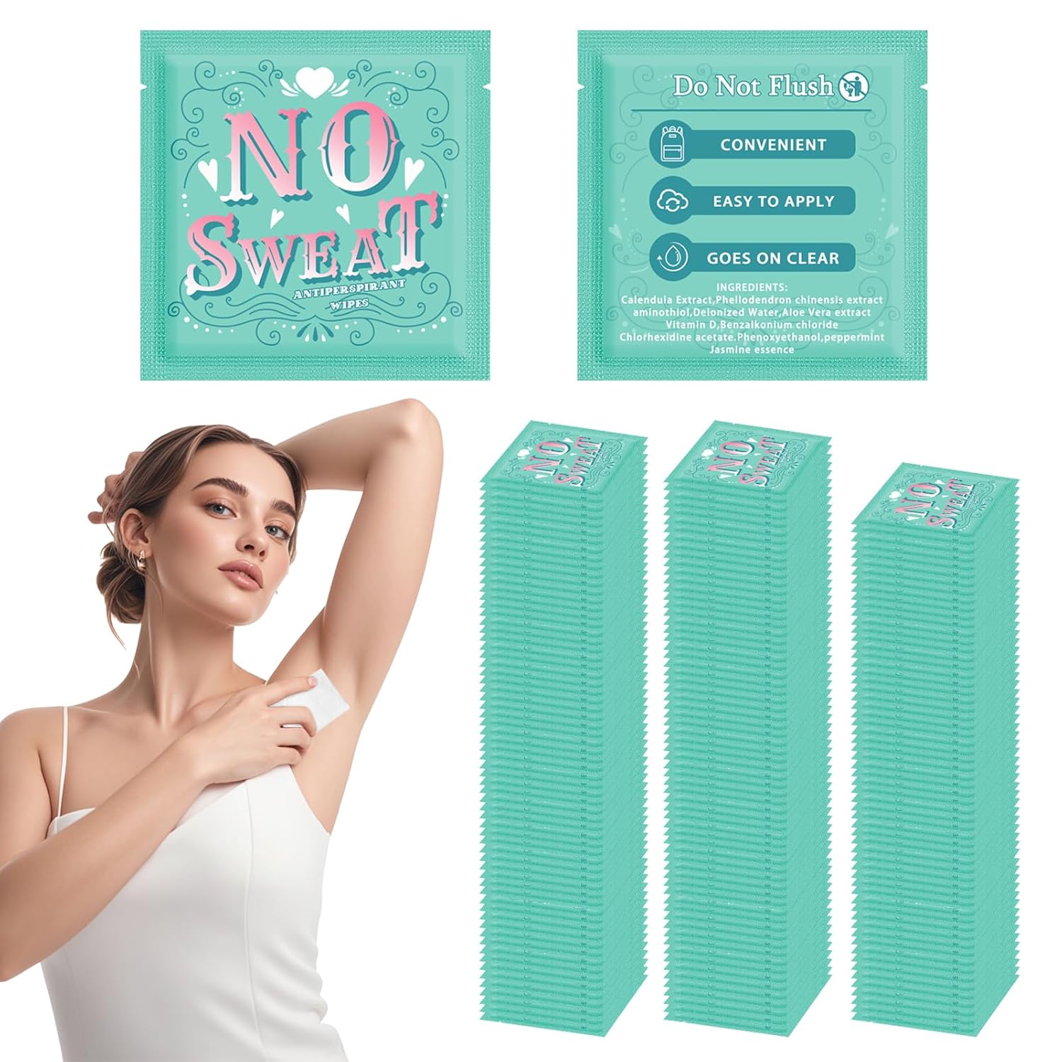 BUAEL Travel Deodorant Wipes for Freshness on the Go