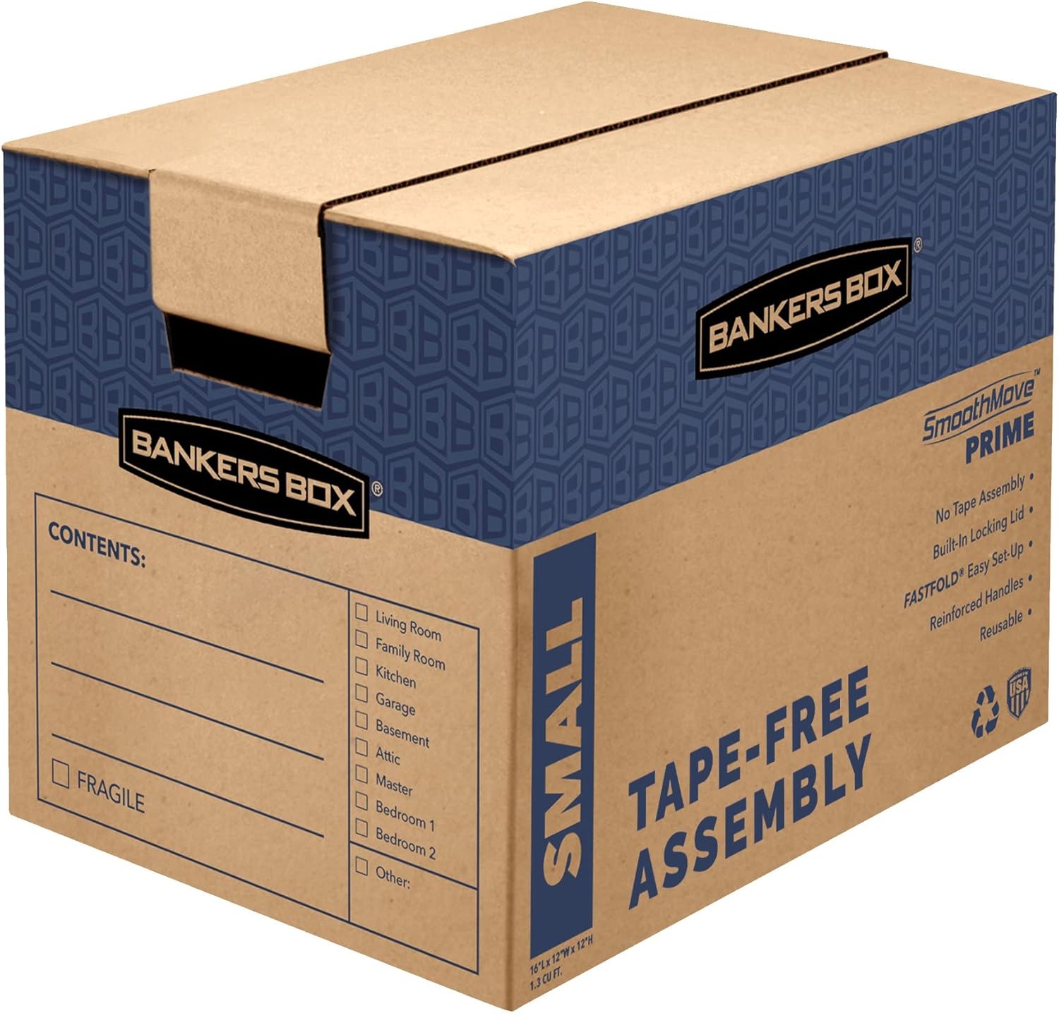 Bankers Box Small Prime Moving Box 10 Pack for Easy Moving