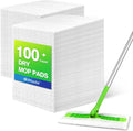 Dry Sweeping Cloths 100 Pack Mop Refill - Disposable Duster Pads