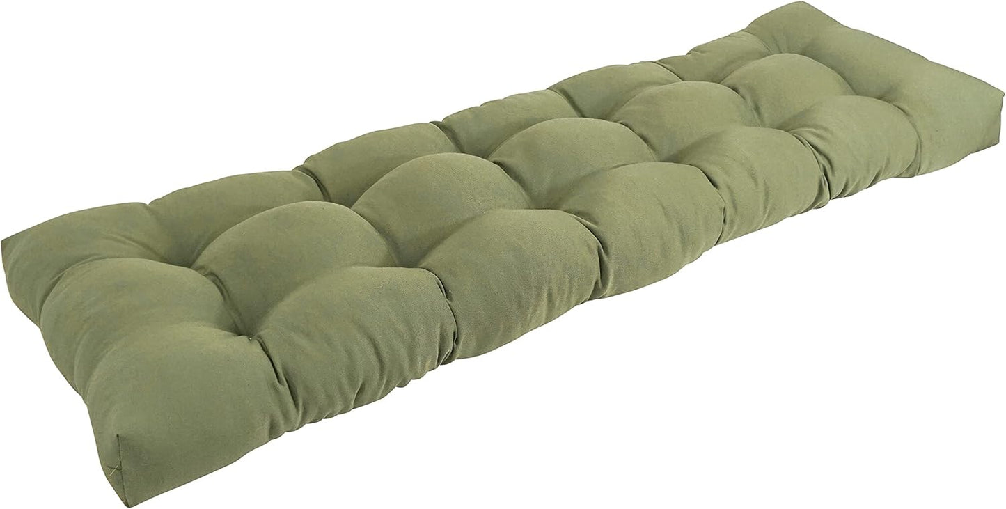 Blazing Needles Tufted Bench Cushion 60in x 19in in Sage Color