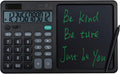 Desk Calculator Large Display with 7ft Erasable Writing Pad - Clear