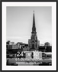 Hoikwo 24x30 Black Plastic Frame for Wall Hanging - Lightweight