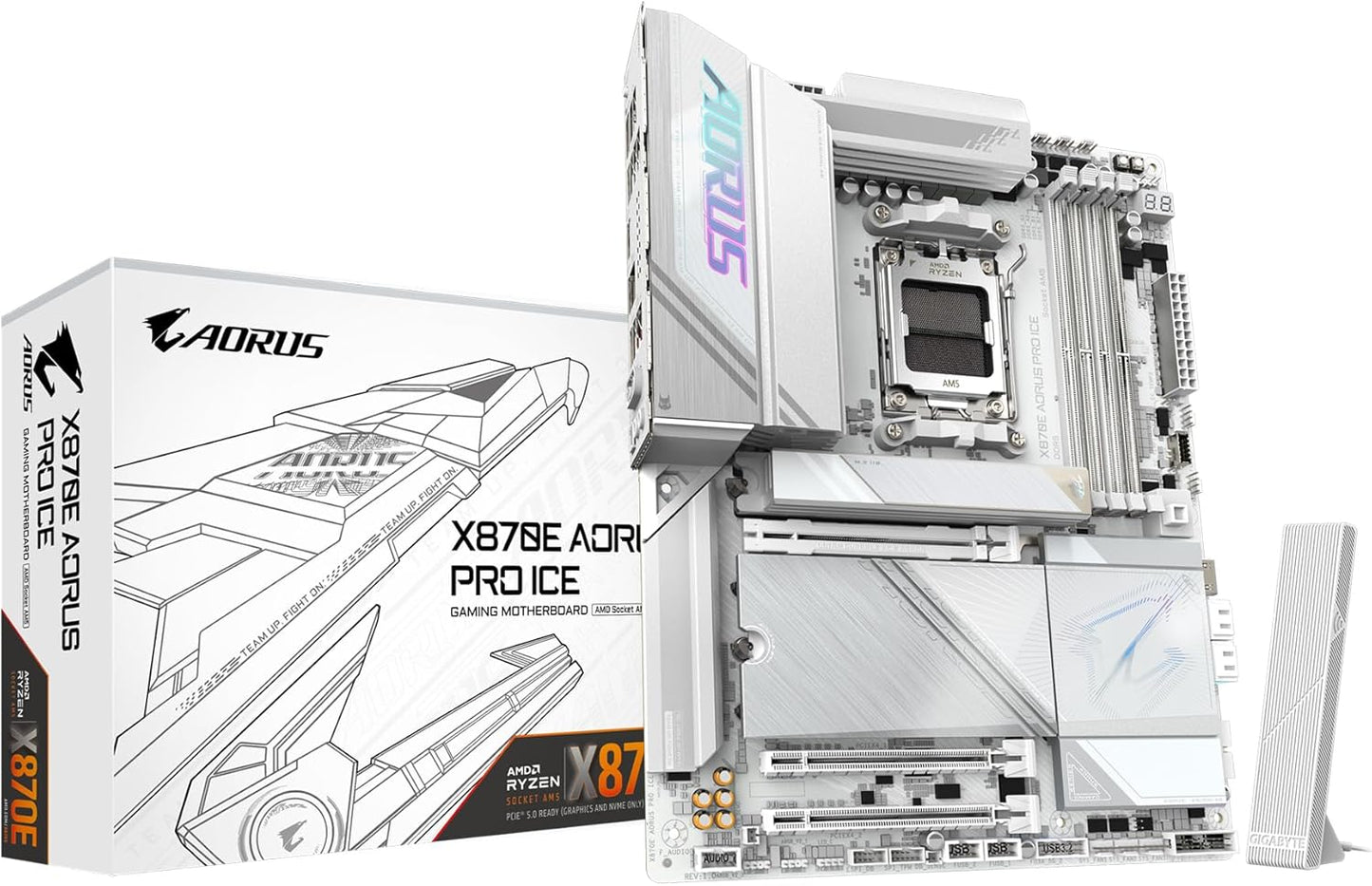 GIGABYTE X870E AORUS PRO ICE Motherboard with Advanced Features