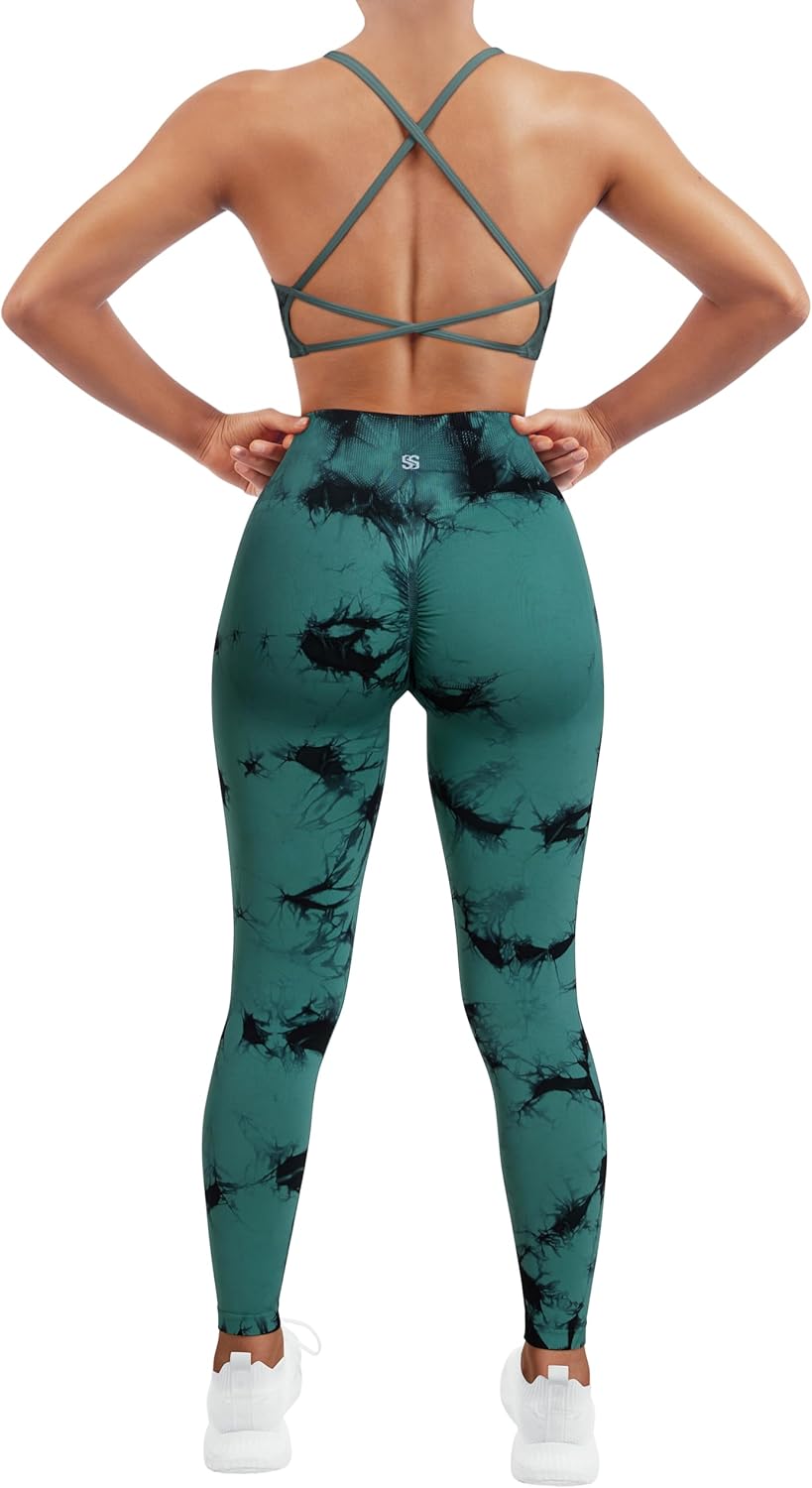 SUUKSESS Women Seamless Workout Sets for Yoga and Fitness