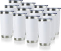DOMICARE 20oz Stainless Steel Tumbler Bulk 12 Pack - Insulated Hold