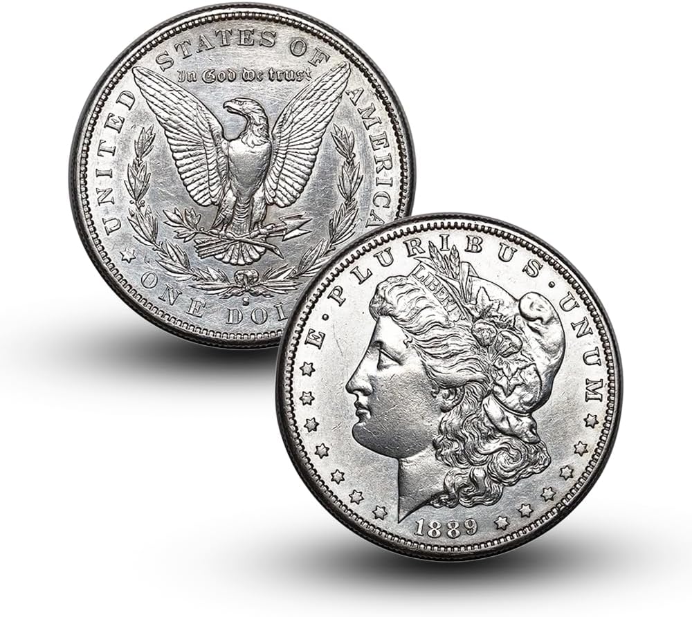 Antique 1889 S Morgan Silver Dollar Coins for Collectors