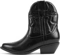 Cowgirl Western Stitched Ankle Boots Pointed Toe Short Booties Soda