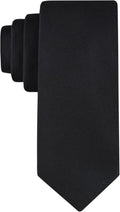 Calvin Klein Mens Silver Spun Solid Necktie - Classic Formal Wear