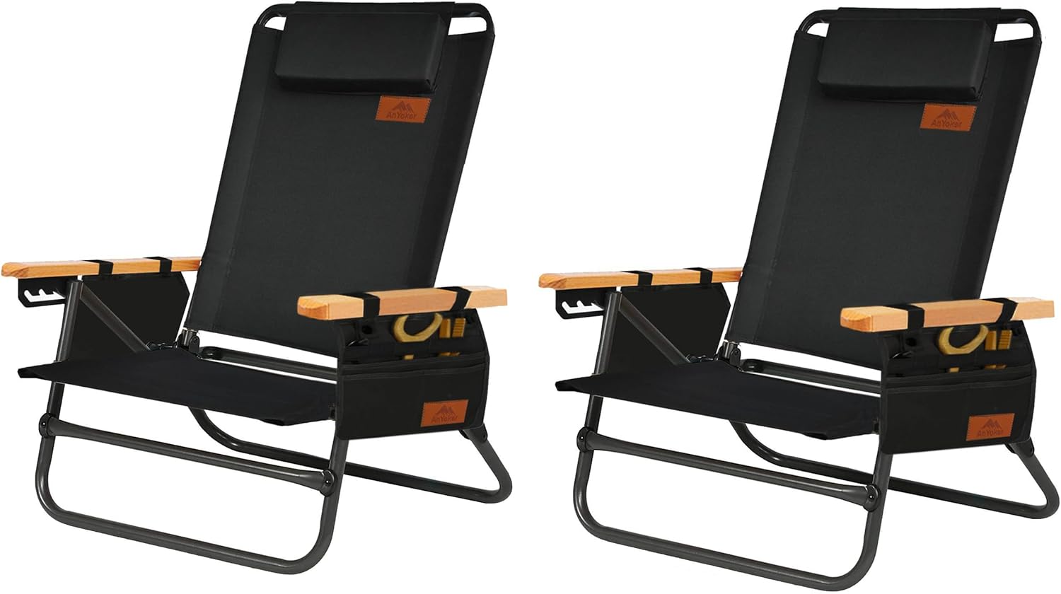 Adjustable Beach Chair Set, Lightweight & Portable!