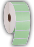 2.25 in x 1.25 in Perforated Thermal Sticker Labels (Green, 12 Rolls)