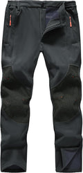 Mens Waterproof Winter Ski Pants - Fleece Lined Thermal Comfort