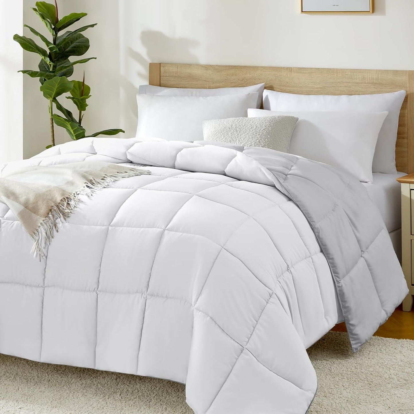 Homelike Moment King Size Comforter - Lightweight Reversible Bedding
