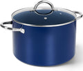MICHELANGELO 8 Quart Stock Pot with Lid for Healthy Cooking