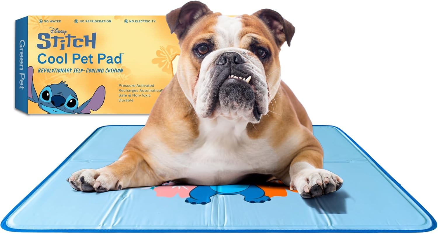 Cool Pet Pad for Dogs & Cats - Self-Cooling Disney Stitch Mat