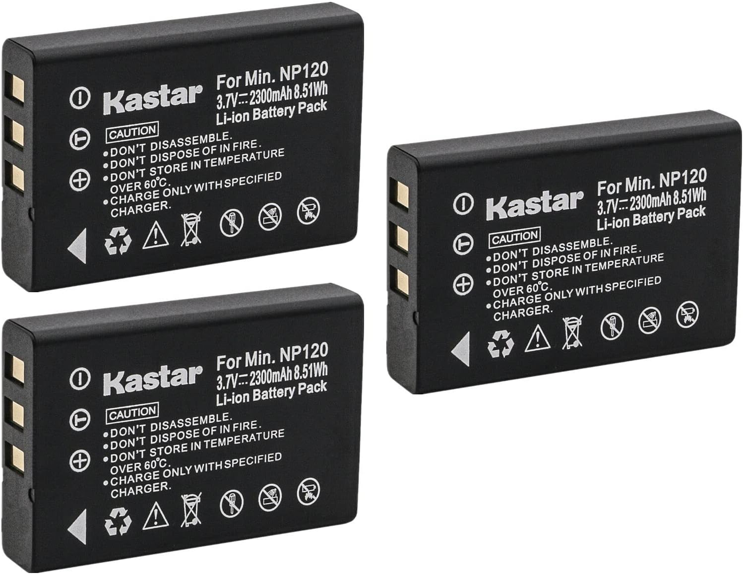 Kastar 3-Pack Battery Replacement for Motorola Symbol Scanners