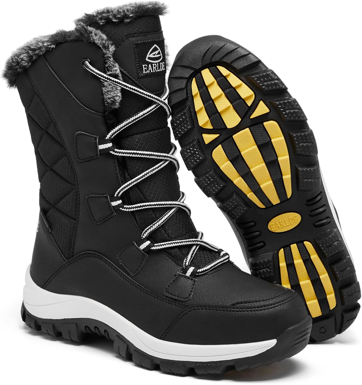 EARLDE Women's Snow Boots Waterproof Winter Boots for Comfort
