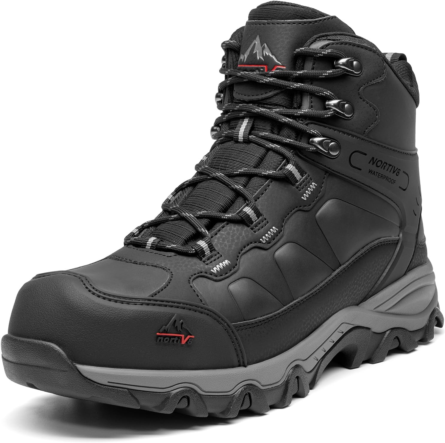 NORTIV 8 Waterproof Steel Toe Boots for Men - Safety & Comfort