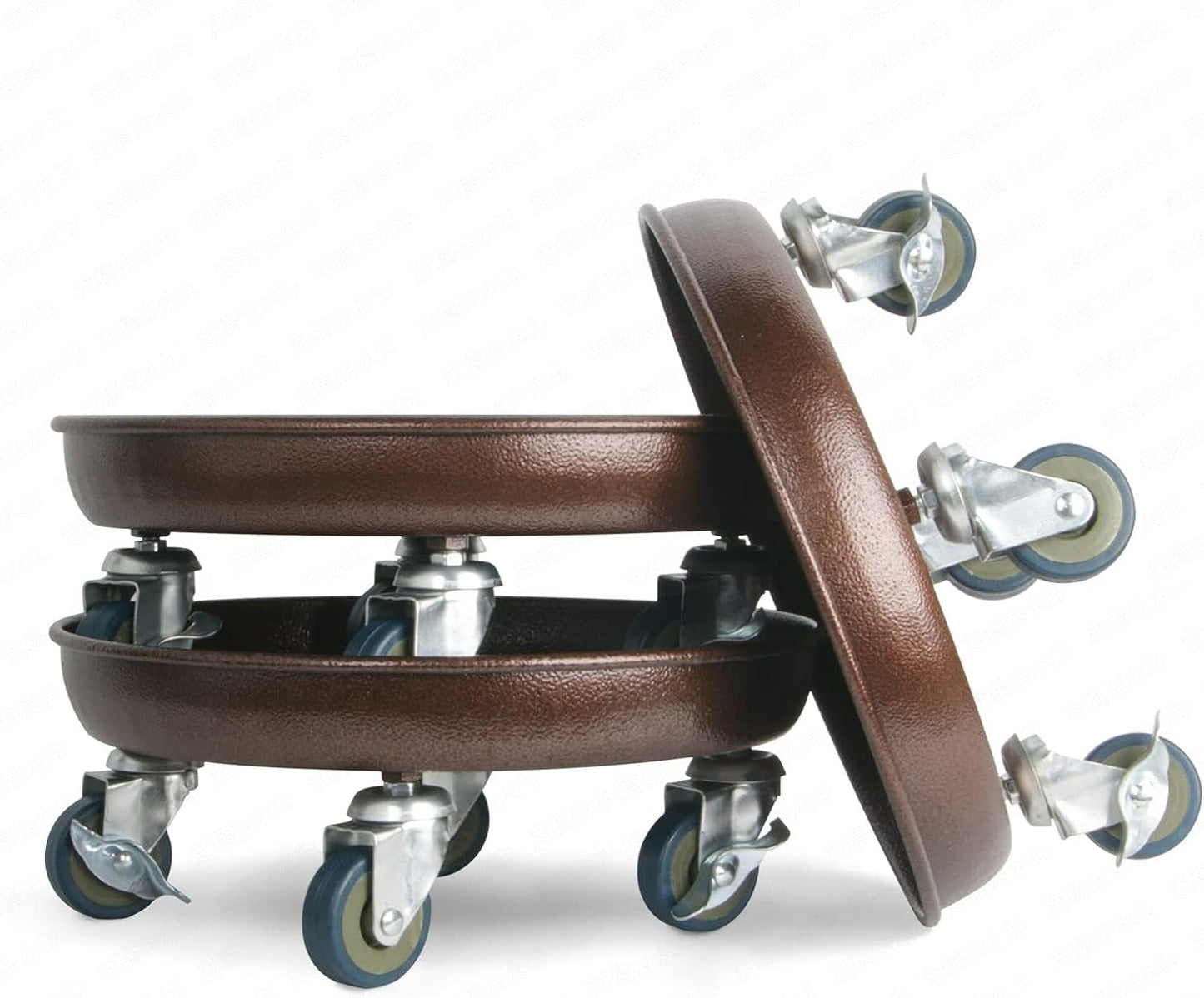 2 Pack Plant Caddy with Lockable Wheels for Indoor and Outdoor Use