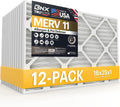 16x25x1 MERV 11 Air Filter 12-Pack - Allergen Defense Pleated