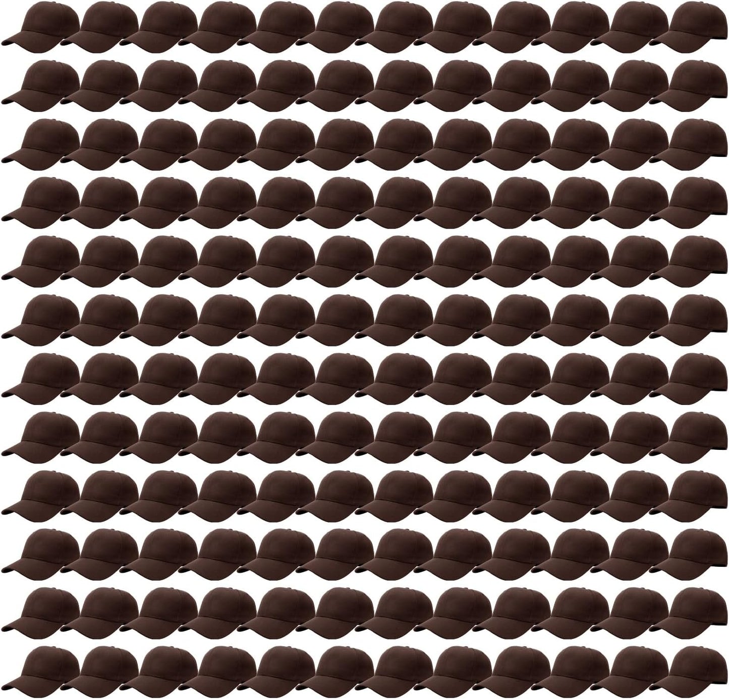 Unisex Baseball Cap Bulk Wholesale Plain Blank Hat Value Pack
