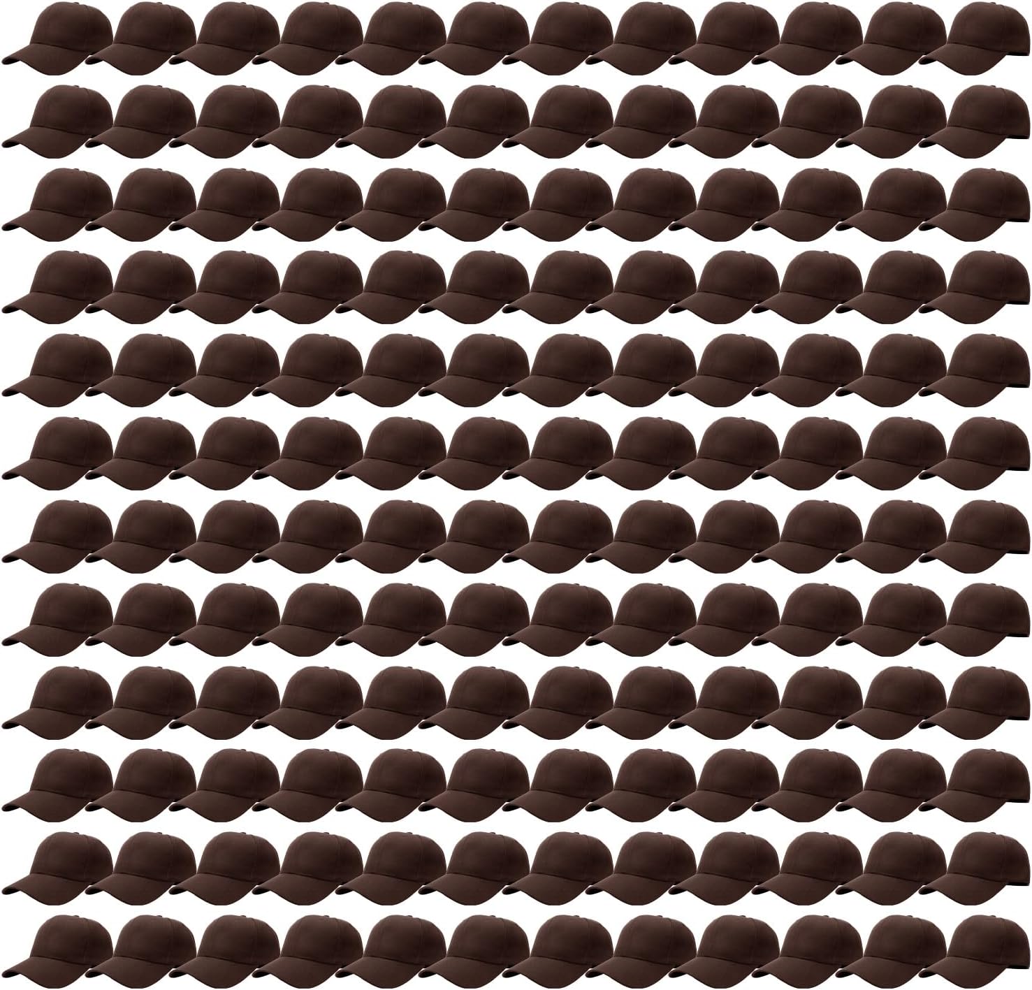 Unisex Baseball Cap Bulk Wholesale Plain Blank Hat Value Pack