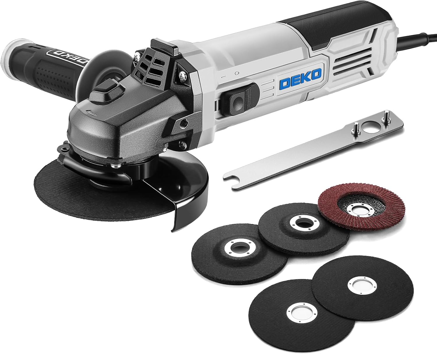 DEKOPRO 4-1/2 Inch Angle Grinder for Metal and Wood Cutting