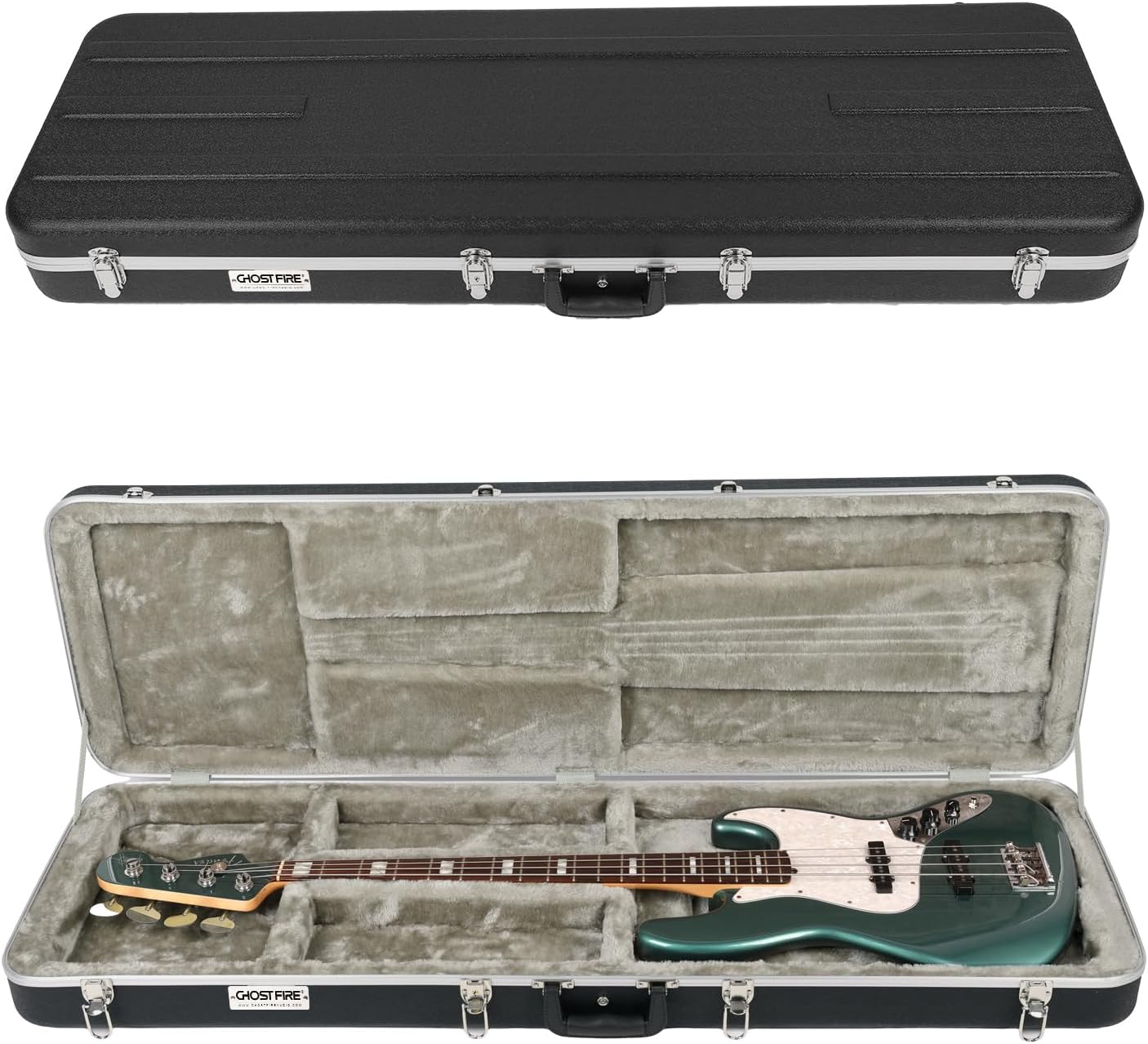 GHOSTFIRE Hard-Shell Electric Bass Case for Precision/Jazz