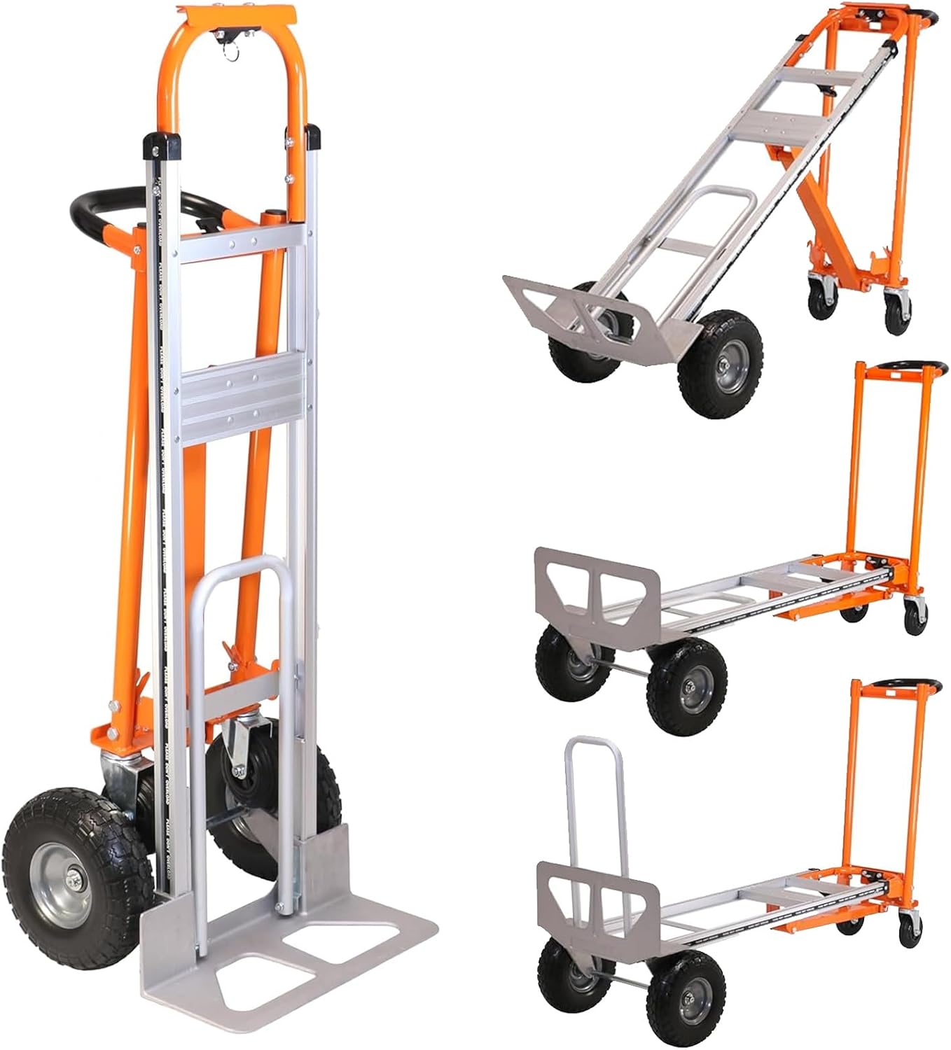 Aluminum Convertible Hand Truck for Heavy Duty Transport Tasks