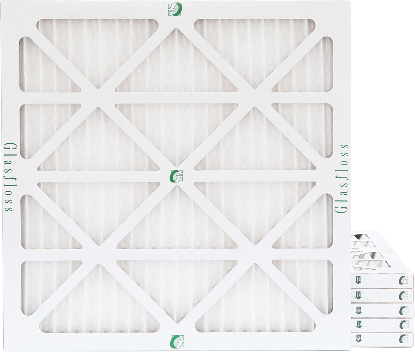 Glasfloss 25x25x1 MERV 10 Pleated Air Filters for Clean Air