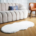 Latepis White Fluffy Rug for Chair Couch Cover Floor Nursery